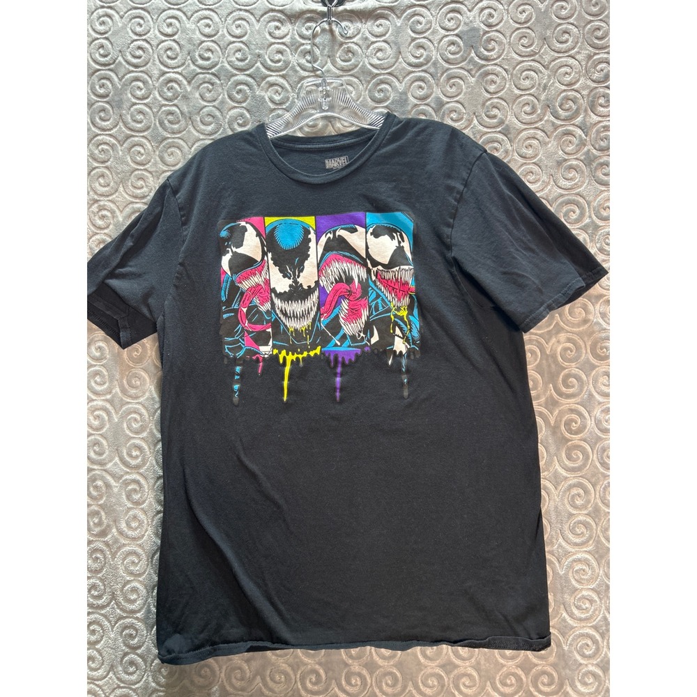 Marvel Venom Graphic T Shirt Black Mens‎ Large Comic Cool Tee